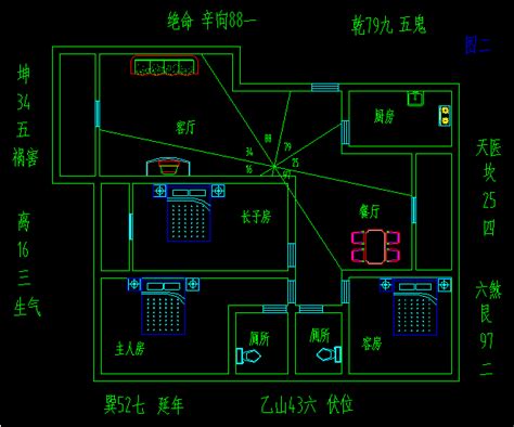 排屋中间风水|住宅风水图解100例